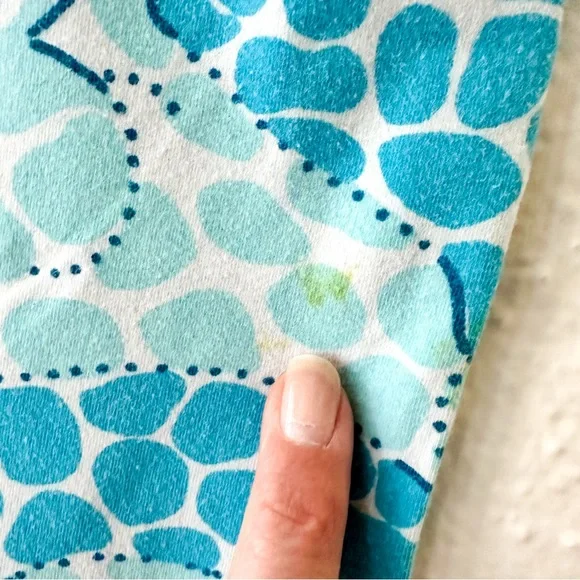 Lilly Pulitzer Toddler Vintage 90s Blue Leopard Lounge Stretchy Polo Dress - Picture 4 of 5